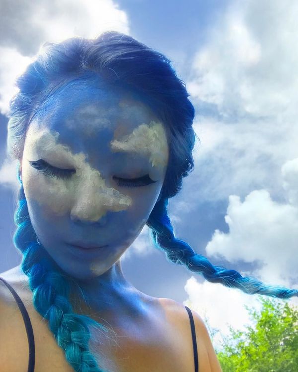 Beautiful Chimera: South Korean Artist Paints Optical Illusions on Her Face - Sputnik International