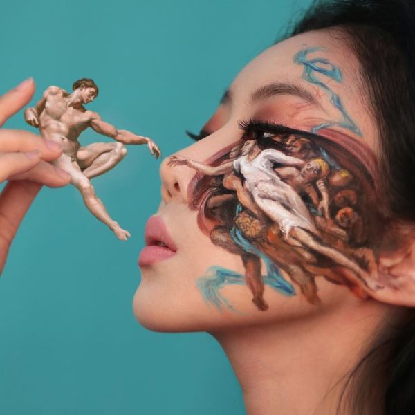 Beautiful Chimera: South Korean Artist Paints Optical Illusions on Her Face - Sputnik International