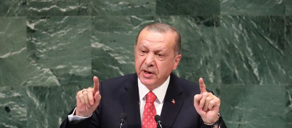 Turkey's President Recep Tayyip Erdogan addresses the 73rd session of the United Nations General Assembly at U.N. headquarters in New York, U.S., September 25, 2018. - Sputnik International