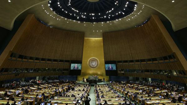 Paraguay's President Mario Abdo Benitez addresses the 73rd session of the United Nations General Assembly Tuesday, Sept. 25, 2018, at the United Nations headquarters - Sputnik International