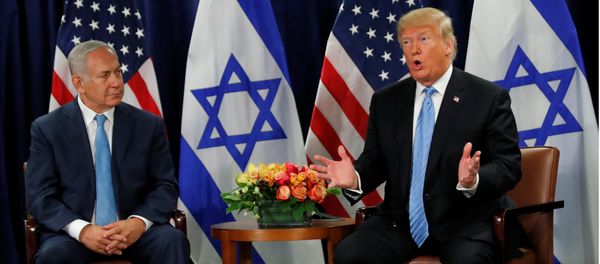 U.S. President Donald Trump speaks during a bilateral meeting with Israeli Prime Minister Benjamin Netanyahu on the sidelines of the 73rd session of the United Nations General Assembly at U.N. headquarters in New York, U.S., September 26, 2018 U.S. President Donald Trump speaks during a bilateral meeting with Israeli Prime Minister Benjamin Netanyahu on the sidelines of the 73rd session of the United Nations General Assembly at U.N. headquarters in New York, U.S., September 26, 2018 - Sputnik International