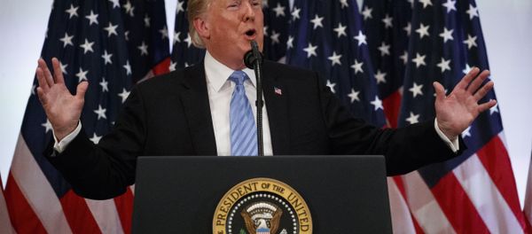 President Donald Trump speaks during a news conference at the Lotte New York Palace hotel during the United Nations General Assembly, Wednesday, Sept. 26, 2018, in New York President Donald Trump speaks during a news conference at the Lotte New York Palace hotel during the United Nations General Assembly, Wednesday, Sept. 26, 2018, in New York - Sputnik International