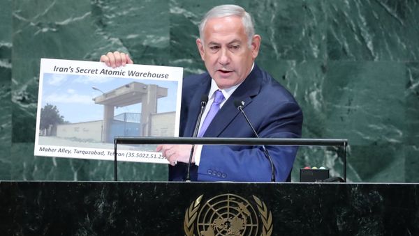 Israeli Prime Minister Benjamin Netanyahu addresses the 73rd session of the United Nations General Assembly at U.N. headquarters in New York - Sputnik International