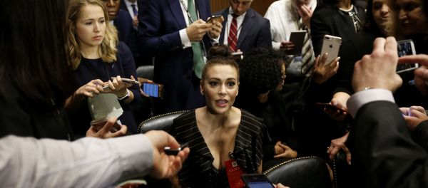 Actress Alyssa Milano is seen ahead of a Senate Judiciary Committee hearing of Dr. Christine Blasey Ford at the Capitol Hill in Washington, U.S., September 27, 2018 Actress Alyssa Milano is seen ahead of a Senate Judiciary Committee hearing of Dr. Christine Blasey Ford at the Capitol Hill in Washington, U.S., September 27, 2018 - Sputnik International