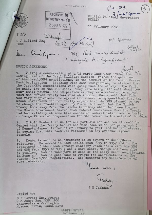 Note insisting the Munich Agreement was valid. Note insisting the Munich Agreement was valid. - Sputnik International