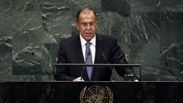 Russia's Foreign Minister Sergey Lavrov addresses the 73rd session of the United Nations General Assembly, at U.N. headquarters, Friday, Sept. 28, 2018 - Sputnik International