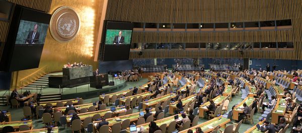 Russian Foreign Minister Sergei Lavrov at the UN General Assembly. Russian Foreign Minister Sergei Lavrov at the UN General Assembly. - Sputnik International