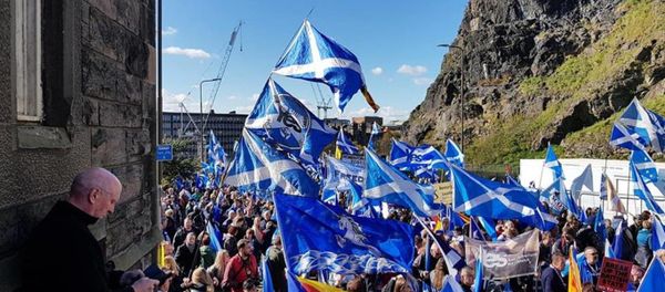March for Scottish independence in Edinburgh March for Scottish independence in Edinburgh - Sputnik International