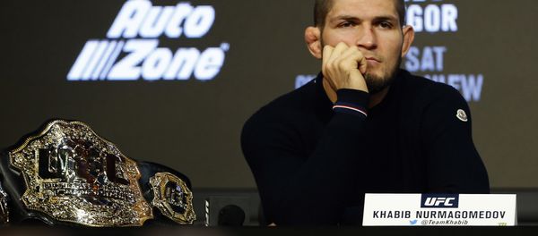 Khabib Nurmagomedov during a press conference for UFC 229 at Radio City Music Hallin New York, Sep. 20, 2018 - Sputnik International