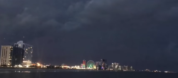 Footage uploaded on website Mutual UFO Network shows mysterious lights hovering above popular US beach resort Footage uploaded on website Mutual UFO Network shows mysterious lights hovering above popular US beach resort - Sputnik International