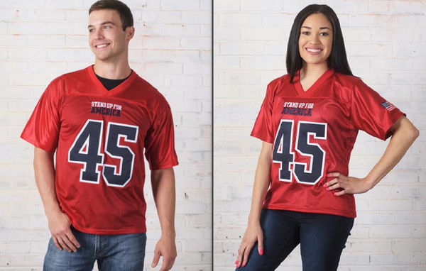 Trump campaign store selling football jerseys that say Stand Up For America Trump campaign store selling football jerseys that say Stand Up For America - Sputnik International