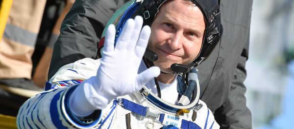 US astronaut Nick Hague Before Start From Baikonur Cosmodrome - Sputnik International
