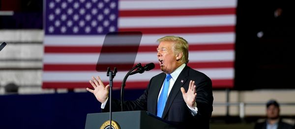 U.S. President Donald Trump speaks during a Make America Great Again rally in Richmond, Kentucky, U.S., October 13, 2018 U.S. President Donald Trump speaks during a Make America Great Again rally in Richmond, Kentucky, U.S., October 13, 2018 - Sputnik International
