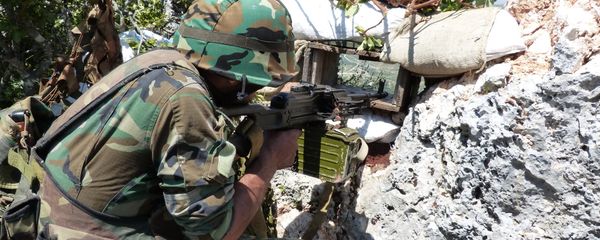 Syrian troops carrying out operations against militants in Latakia. Syrian troops carrying out operations against militants in Latakia. - Sputnik International
