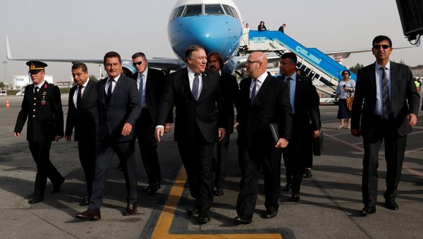 US Secretary of State Mike Pompeo Arrives in Ankara US Secretary of State Mike Pompeo Arrives in Ankara - Sputnik International