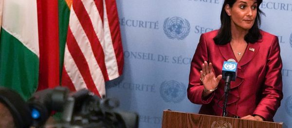 US Ambassador to the United Nations Nikki Haley speaks during a news conference at U.N. headquarters in Manhattan, New York, US, September 20, 2018 US Ambassador to the United Nations Nikki Haley speaks during a news conference at U.N. headquarters in Manhattan, New York, US, September 20, 2018 - Sputnik International