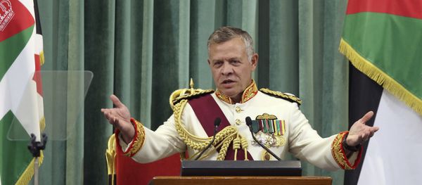 Jordan's King Abdullah II delivers a speech to the parliament, as he opens the third regular session session in the capital Amman on October 14, 2018. Jordan's King Abdullah II delivers a speech to the parliament, as he opens the third regular session session in the capital Amman on October 14, 2018. - Sputnik International