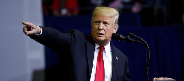 U.S. President Donald Trump speaks at a campaign rally for U.S. Senator Ted Cruz (R-TX) in Houston, Texas, U.S., October 22, 2018 - Sputnik International