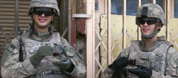 US soldiers enjoy cups of coffee (File) US soldiers enjoy cups of coffee (File) - Sputnik International
