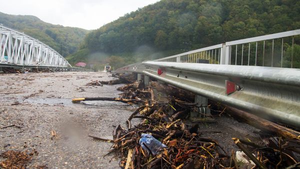 Aftermath of Heavy Rainfall in Tuapse in Krasnodar Region - Sputnik International