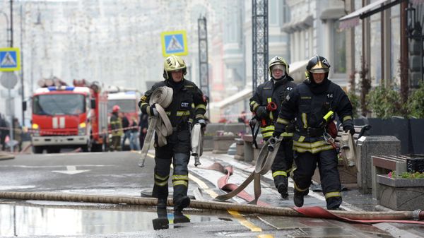 Firefighting team of the Russian Emergencies Ministry (File) - Sputnik International