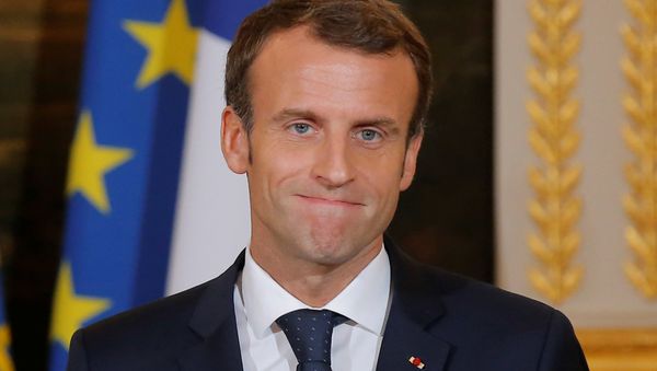 French President Emmanuel Macron speaks during a media conference at the Elysee Palace in Paris, France, October 29, 2018 - Sputnik International