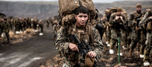 U.S. Marines with the 24th Marine Expeditionary Unit (MEU) conduct cold weather training during NATO’s Exercise Trident Juncture 2018 in Iceland October 19, 2018. Picture taken October 19, 2018 U.S. Marines with the 24th Marine Expeditionary Unit (MEU) conduct cold weather training during NATO’s Exercise Trident Juncture 2018 in Iceland October 19, 2018. Picture taken October 19, 2018 - Sputnik International
