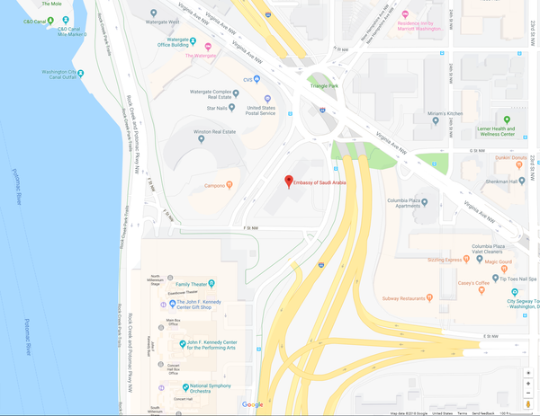 Location of the Embassy of the Kingdom of Saudi Arabia in Washington, DC Location of the Embassy of the Kingdom of Saudi Arabia in Washington, DC - Sputnik International