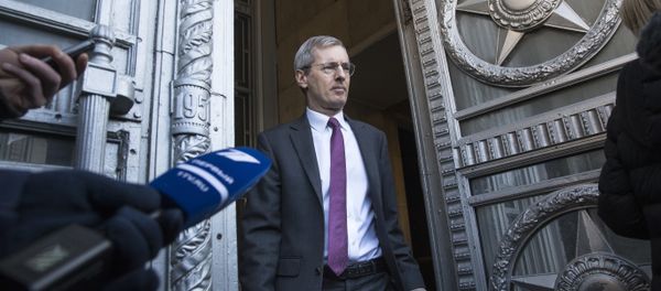 British ambassador to Russia, Laurie Bristow, leaves after a meeting at the Russian foreign ministry building in Moscow, Russia, Saturday, March 17, 2018 British ambassador to Russia, Laurie Bristow, leaves after a meeting at the Russian foreign ministry building in Moscow, Russia, Saturday, March 17, 2018 - Sputnik International