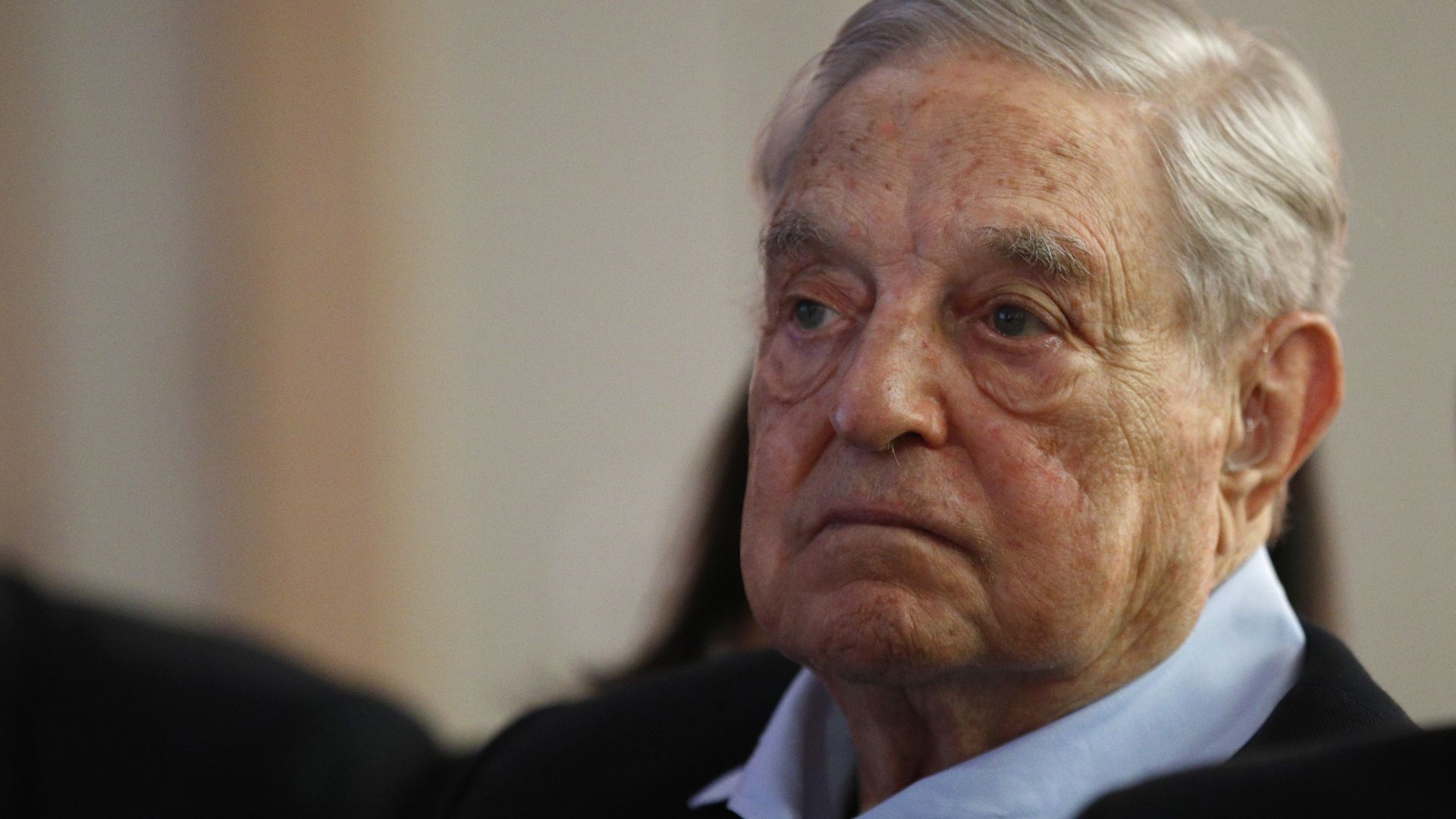 George Soros, Founder and Chairman of the Open Society Foundations listens to the conference after his speech entitled How to save the European Union as he attends the European Council On Foreign Relations Annual Council Meeting in Paris, Tuesday, May 29, 2018 George Soros, Founder and Chairman of the Open Society Foundations listens to the conference after his speech entitled How to save the European Union as he attends the European Council On Foreign Relations Annual Council Meeting in Paris, Tuesday, May 29, 2018 - Sputnik International, 1920, 30.04.2021