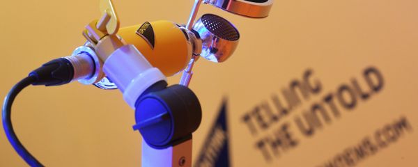 A microphone at Sputnik's radio room at the St. Petersburg International Economic Forum 2018 A microphone at Sputnik's radio room at the St. Petersburg International Economic Forum 2018 - Sputnik International