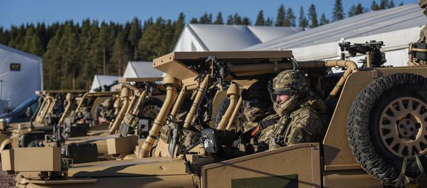 British Army troops of the of the 4th Infantry Brigade, The Black Rats take part in Exercise Trident Juncture 2018 near Rena British Army troops of the of the 4th Infantry Brigade, The Black Rats take part in Exercise Trident Juncture 2018 near Rena - Sputnik International