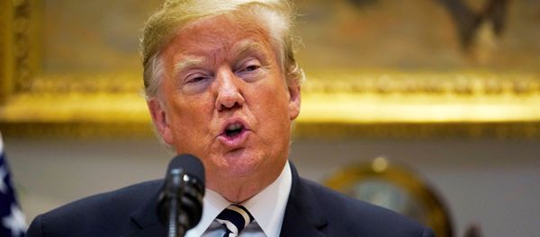 U.S. President Trump speaks about immigration and border security at the White House in Washington U.S. President Trump speaks about immigration and border security at the White House in Washington - Sputnik International