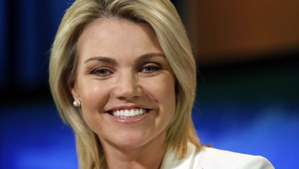 State Department spokeswoman Heather Nauert speaks during a briefing at the State Department in Washington, Wednesday, Aug. 9, 2017. - Sputnik International