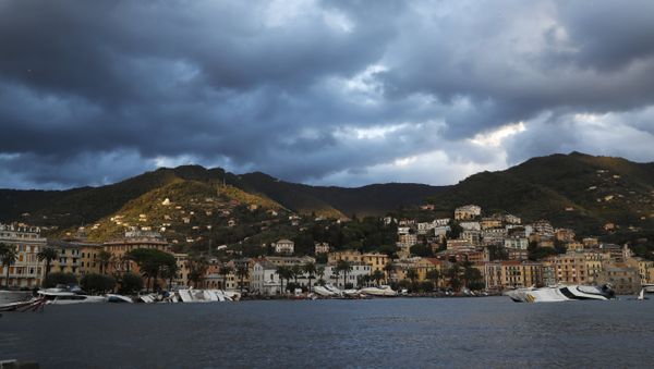 Boats are washed ashore, a day after a storm, in Rapallo, northern Italy, Tuesday, Oct. 30, 2018. Boats are washed ashore, a day after a storm, in Rapallo, northern Italy, Tuesday, Oct. 30, 2018. - Sputnik International