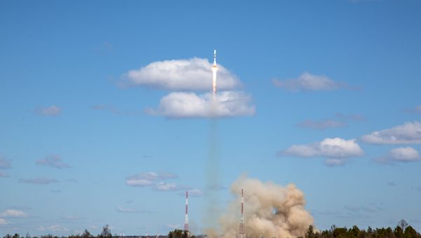 Un lanceur russe Soyouz tiré depuis le cosmodrome de Kourou - Sputnik International