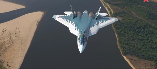 Su-57 test flight over Astrakhan, Russia. Su-57 test flight over Astrakhan, Russia. - Sputnik International