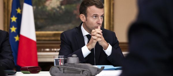 French President Emmanuel Macron chairs a cabinet meeting in Charleville-Mezieres, northeastern France, Wednesday, Nov.7 2018 French President Emmanuel Macron chairs a cabinet meeting in Charleville-Mezieres, northeastern France, Wednesday, Nov.7 2018 - Sputnik International