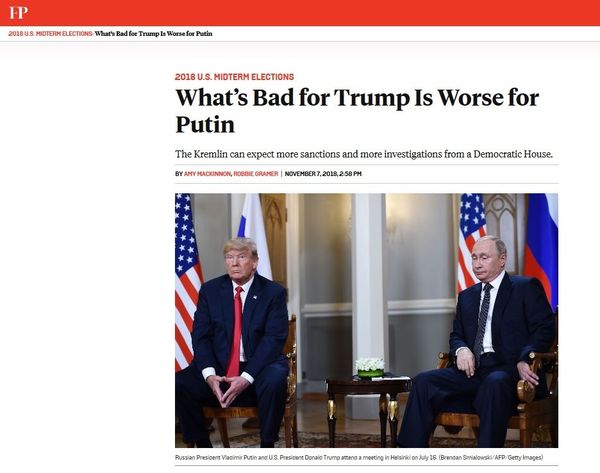 Screengrab of Foreign Policy article on how sanctions will affect US-Russia relations. - Sputnik International