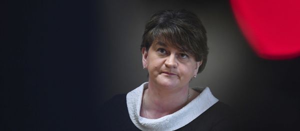 Leader of the Democratic Unionist Party Arlene Foster arrives for a media conference at the European Parliament in Brussels on Tuesday, March 6, 2018. - Sputnik International