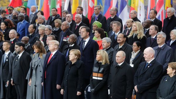 The commemoration ceremony for Armistice Day, 100 years after the end of the First World War, in Paris - Sputnik International