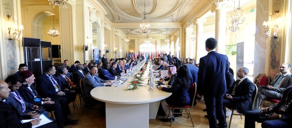 Participants attend the second day of the international conference on Libya in Palermo, Italy, November 13, 2018 - Sputnik International