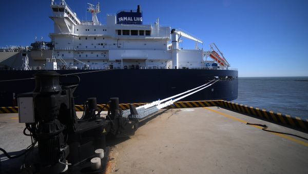 The Vladimir Rusanov LNG carrier of the Arc7 class of the Yamal LNG project (File) - Sputnik International