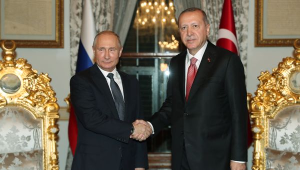 Russian President Vladimir Putin and Turkish President Tayyip Erdogan Russian President Vladimir Putin and Turkish President Tayyip Erdogan - Sputnik International