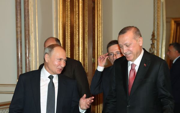 Russian President Vladimir Putin and Turkish President Tayyip Erdogan - Sputnik International