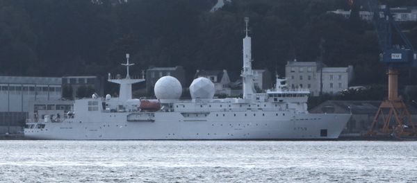Dupuy-de-Lôme Electronic Intelligence Ship in the Port of Brest Dupuy-de-Lôme Electronic Intelligence Ship in the Port of Brest - Sputnik International