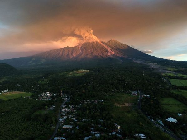 A view of the Fuego Volcano erupting, as seen from Escuintla, Guatemala A view of the Fuego Volcano erupting, as seen from Escuintla, Guatemala - Sputnik International