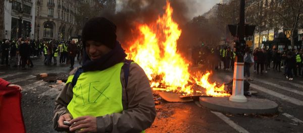 Yellow Vests protests against the rise in fuel prices in the French capital of Paris. File photo Yellow Vests protests against the rise in fuel prices in the French capital of Paris. File photo - Sputnik International