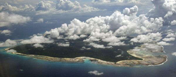 In this Nov. 14, 2005 file photo, clouds hang over the North Sentinel Island, in India's southeastern Andaman and Nicobar Islands. An American is believed to have been killed by an isolated Indian island tribe known to fire at outsiders with bows and arrows, Indian police said Wednesday, Nov. 21, 2018. - Sputnik International