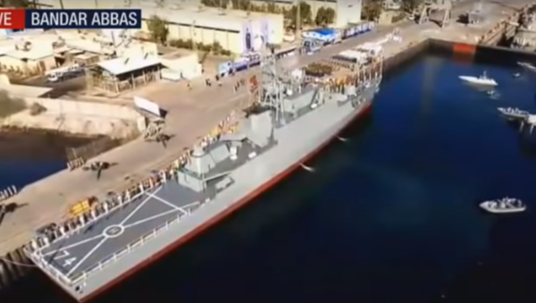 Sahand destroyer. Screengrab from Iranian television. Sahand destroyer. Screengrab from Iranian television. - Sputnik International